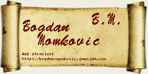 Bogdan Momković vizit kartica